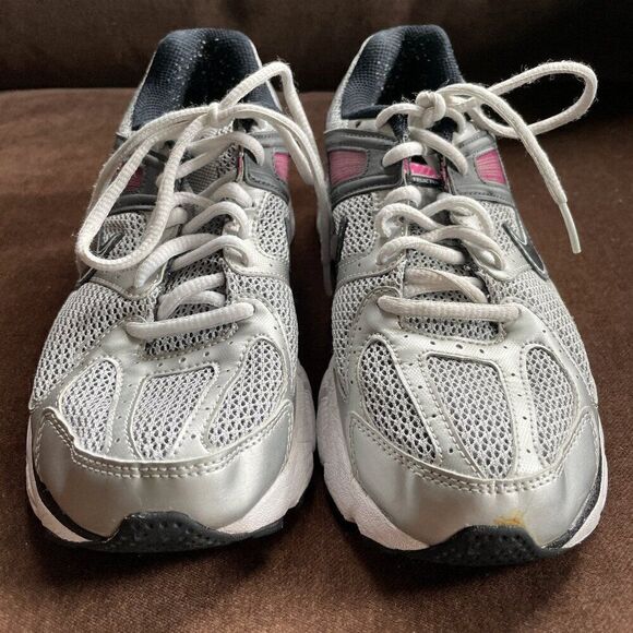 Nike Structure 14 Women's Running Shoes Training 415367-002 Light Grey Pink 7 US - Picture 2 of 7
